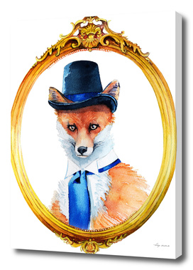portrait of a fox