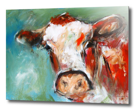 irish cow bovine art