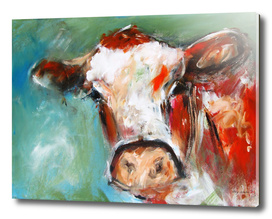 irish cow bovine art