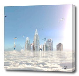 city in the clouds  (bright)