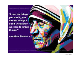 Mother Teresa in WPAP art
