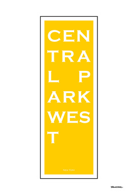 Central Park West - Yellow - NYC