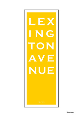 Lexington Avenue - Yellow - NYC