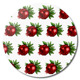 watercolor pomegranate pattern