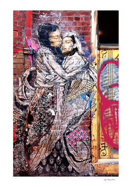 Hugging Couple Graffiti, Melbourne