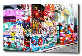Rutledge Lane Graffiti, Melbourne