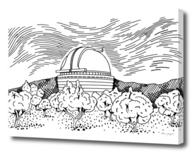 Observatory hand drawing