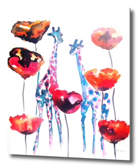 Poppies and Giraffes