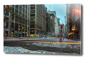 snow day in nyc  nigh time photography_1