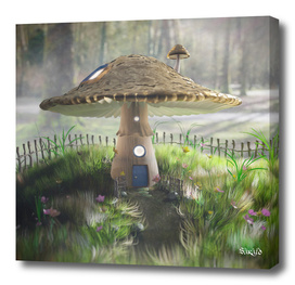 Fairy Tale Mushroom House - Early Morning