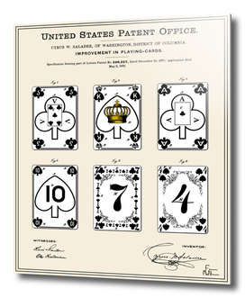 Playing Cards Patent