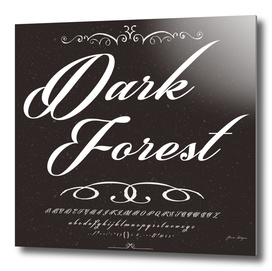 Font Script Typeface Dark forest vintage script font
