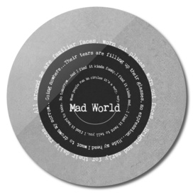 Mad World by Gary Jules Poster