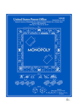 Board Game Patent - Blueprint