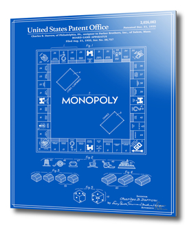 Board Game Patent - Blueprint