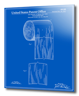 Toilet Paper Roll Patent - Blueprint