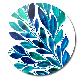 Hand painted leaves