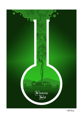 Breaking Bad - Minimal TV Poster - Br Ba Green