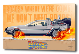 Back to the Future Movie Poster.