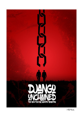 Django Unchained - Minimal Movie Poster