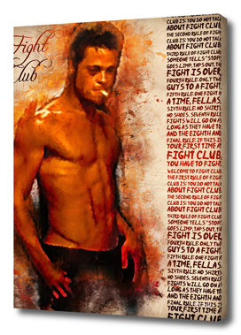 Fight Club - Rules - alternative art poster