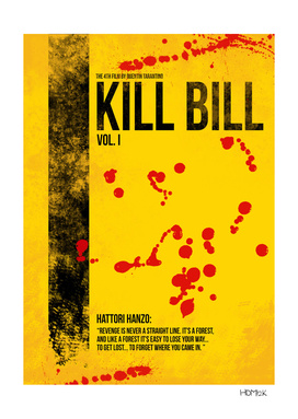 Kill Bill - Vol. I minimal movie poster alternative