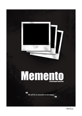 Memento. Minimal Movie Poster - A Christopher Nolan Film.