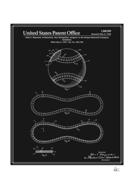 Baseball Patent - Black