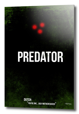 Predator - minimal movie poster alternative