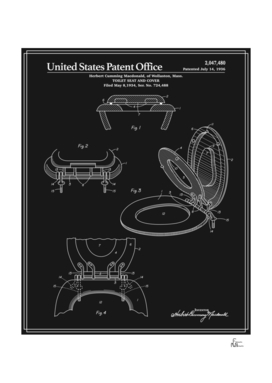 Toilet Seat and Cover Patent - Black
