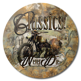 Classics Never Die Vintage Motorbike