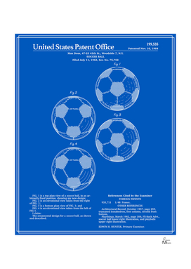 Soccer Ball Patent - Blueprint
