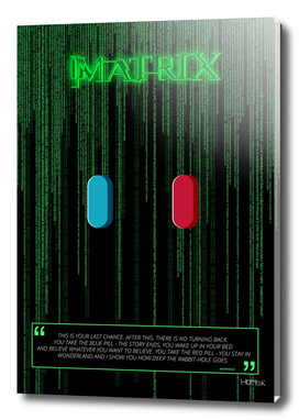 Matrix - Minimal Movie Poster alternative #2