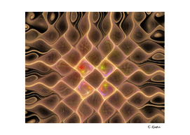 The Square Dimension Abstract Art print