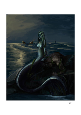 Mermaid and sailor