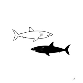 Black and White Sharks