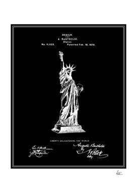 Statue of Liberty Patent - Black
