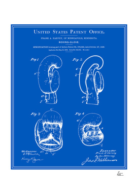 Boxing Glove Patent - Blueprint