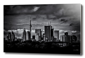 Toronto Skyline From The Pape Ave Bridge No 2