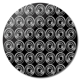 Circle design number 9 blackand white
