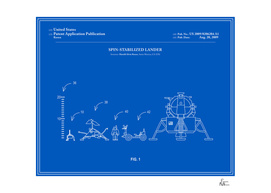 Space Lander Patent - Blueprint