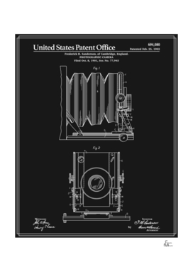 Camera Patent 1902 - Black