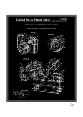 Camera Patent 1963 - Black
