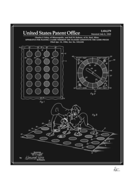 Vintage Game Patent - Black