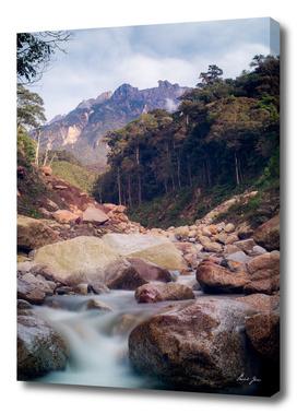 Mount Kinabalu's valley