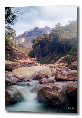 Mount Kinabalu's valley