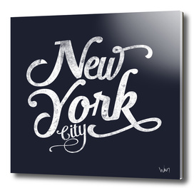 New York City typography navy