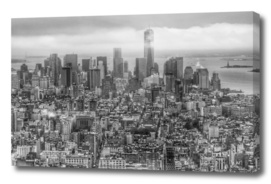 New York Manhattan black and white
