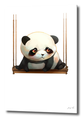 swinging panda