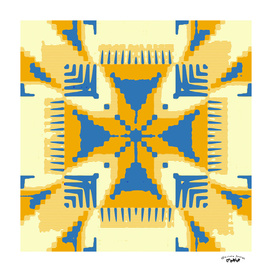Blue and Yellow cross